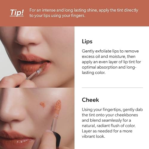 ENTROPY Makeup Glossy Lip Tint – Juicy Glow Line/Non-Sticky Hydrating Lip Gloss Tint, High Shine Finish, Buildable Sheer Color, Lip & Cheek Makeup - Beryl Charm (Soft Mauve Beryl) | glossy lip tint, Non-sticky lip tint, Juicy glow lip gloss thumbnail 11