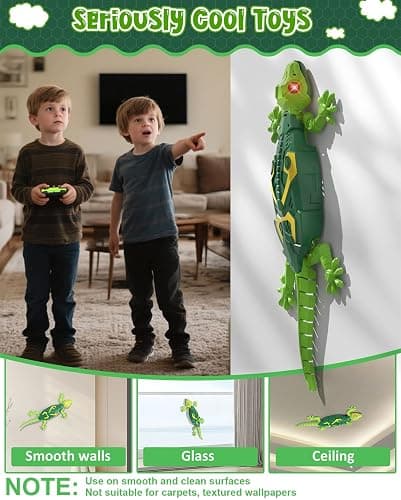 Wall Climbing Lizard,Wall Crawler Robot Gecko Remote Control,Floor Ceiling Crawling Electric Lizard Rc Car Toy,Cool Kids Toys,Easter Birthday Gifts for 3 4 5 6 7 8 9 10+ Year Old Boys Girls Teens thumbnail 4