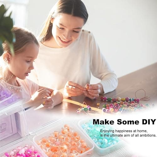 DILIBRA Bead Organizer Box, 46Pcs Small Bead Organizers and Storage Plastic Cases, Mini Clear Storage Containers Boxes with Hinged Lid for Diamond Painting Accessories Seed Jewelry Crafts thumbnail 7