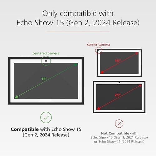 Made for Amazon Frame for Echo Show 15 (Gen 2, 2024 Release) thumbnail 3