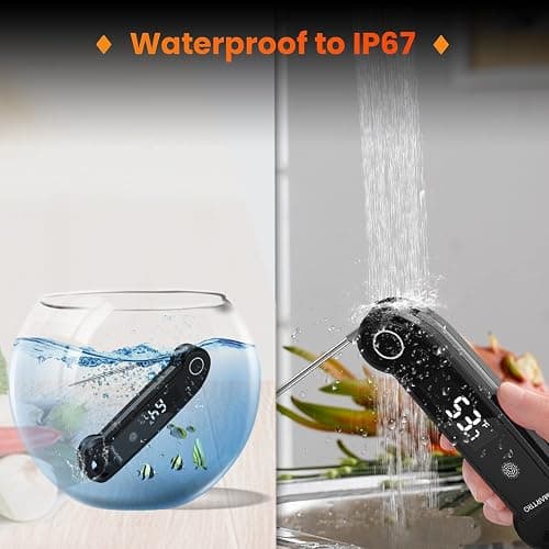 SMARTRO ST49 Digital Thermocouple Instant-Read Meat Thermometer | with Ambidextrous Backlit for Food, Grilling, BBQ, Kitchen Cooking, Oil Deep Frying and Candy thumbnail 6