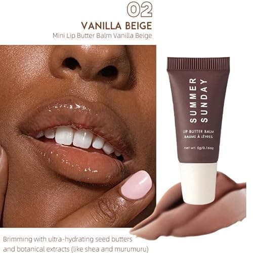 4-Piece Summer Lip Butter Balm Glossy Butter Balm Set Instant Moisture and Hydration Lip Gloss Long-lasting Hydrating Non-Sticky Lip Balm mini Gift Box Set thumbnail 3