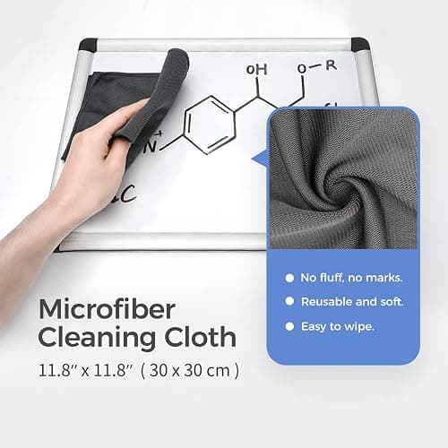 loukin Non-Toxic Whiteboard Cleaner, 17 fl oz Dry Erase Board Cleaner, Low-Odor Whiteboard Cleaning Spray with Cloth, Removes Stubborn Marks from Whiteboards, Chalkboard thumbnail 5