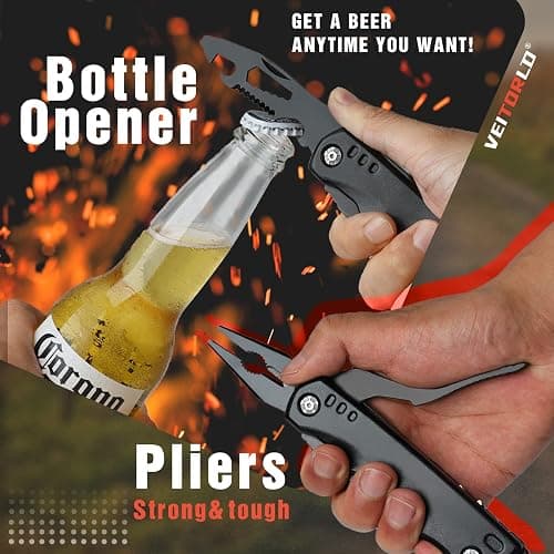 VEITORLD Christmas Stocking Stuffers, Gifts for Men Dad, Anniversary Birthday Gifts Idea for Him Husband Boyfriend, All in One Tools Hammer Multitool, Camping Hunting Hiking Xmas Presents, Cool Gadget thumbnail 5