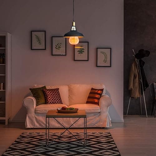 Himalayan Glow Natural Pink Salt LED Light Bulb, Warm Amber Glow - 60 Watt Equivalent light Bulb, Dimmable, E26 Edison light bulb for Homes, Decor, Offices thumbnail 8
