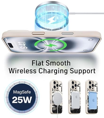 FEWGEY Silicone Phone Case for iPhone 16 Pro Max Compatible with Magsafe, White Kyoto Cute Anime Japanese Design Magnetic Shock Proof Heavy-Duty Protection for Men Boys Women Girls thumbnail 6