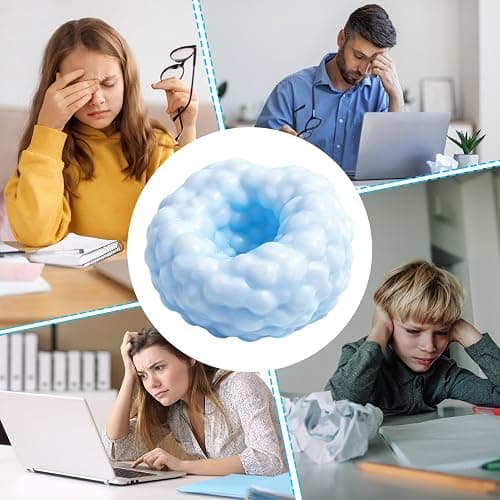 Crunchy Squíshy Stress Ball, With Satisfying Texture, 12cm, Sand Filled Sensory Fidget Toy, Moldable Crunchy Stress Balls, Soothing And Relaxing, For Adults, Students, Working, Travel thumbnail 4