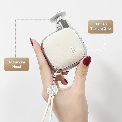 INIA PocketForce Mini Massage Gun - 75% Smaller, High-Power Percussion for Full Body Relief, Portable Deep Tissue Massager Gun with Leather Case & 3 Heads for Travel & Office Use, Gifts for Men Women thumbnail 6