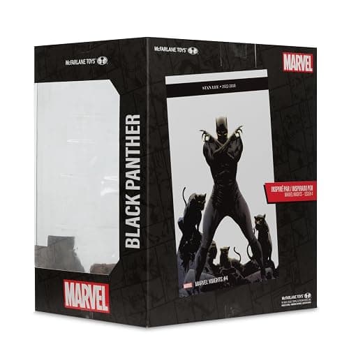 McFarlane Toys Marvel Black Panther 1:10th Scale Collectible with Scene (Marvel Knights #4) thumbnail 9