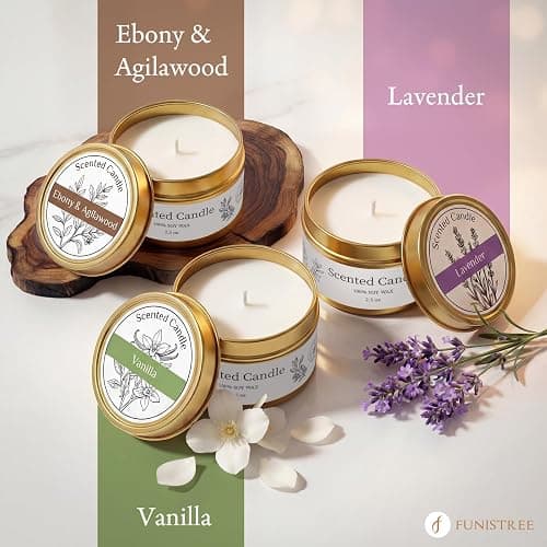 Flower Candle Warmer Lamp with Timer & Dimmer, Adjustable Height Candle Warmer, Christmas Birthday Gifts for Women Mom, House Warming New Home Decor, Wax Warmer for Jar Candles - Full Purper Set thumbnail 3