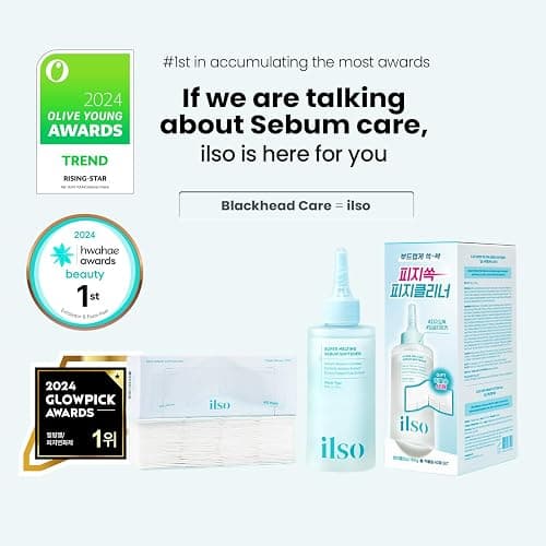 ILSO Super Melting Sebum Softener, 5.29 fl oz, with 40 Skin Wrap Cotton Pads included, Pore Cleansing Solution, Blackhead Softener, Melts Away Blackheads & Sebum, Korean Skincare thumbnail 2