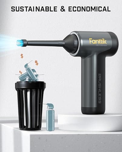 Fanttik B8 Ace Electric Air Duster, Compressed Air Duster, 110000RPM Brushless Motor, 2600mAh Rechargeable Battery, LED Light, Air Blower for Keyboard, PC Fans & Housing, Cabinet thumbnail 5