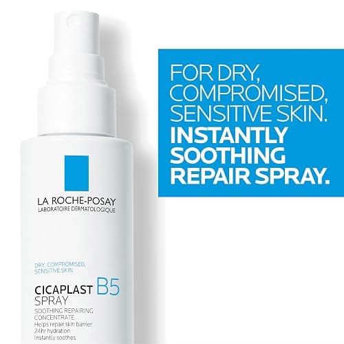 La Roche-Posay Cicaplast B5 Spray With Vitamin B5 Panthenol & Madecassoside, Hydrating Face Mist For Skin Barrier Repair, Soothing Touch-Free Face & Body Spray, Sensitive Skin & Dermatologist Tested thumbnail 5