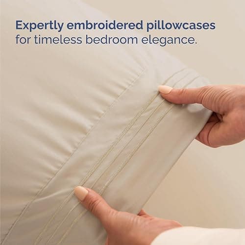 Twin Size 3 Piece Sheet Set - Comfy Breathable & Cooling Bed Sheets Set - Hotel Luxury Bedding for Women, Men, Kids, Teens, Boys & Girls - Deep Pockets, Ultra-Soft and Wrinkle Free - Oeko-Tex - Wheat thumbnail 6