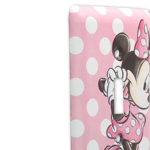 Disney Minnie Mouse Polka Dot Metal Light Switch Plate - Minnie Switch Plate Decoration for Kids' Bedroom or Play Room thumbnail 5