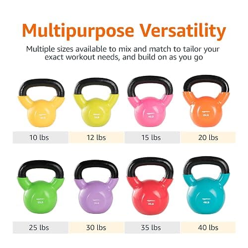 Amazon Basics Vinyl Kettlebell thumbnail 4
