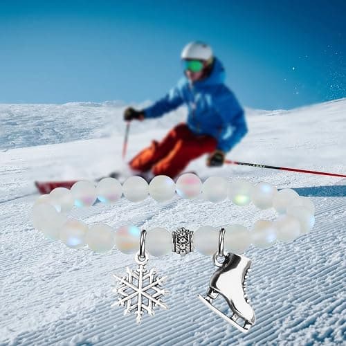 UJIMS Ice Skate Gift Skater Charm Bracelet for Skate Lover Skating Team Sport Skater Jewelry Figure Skating Gift for Her thumbnail 6