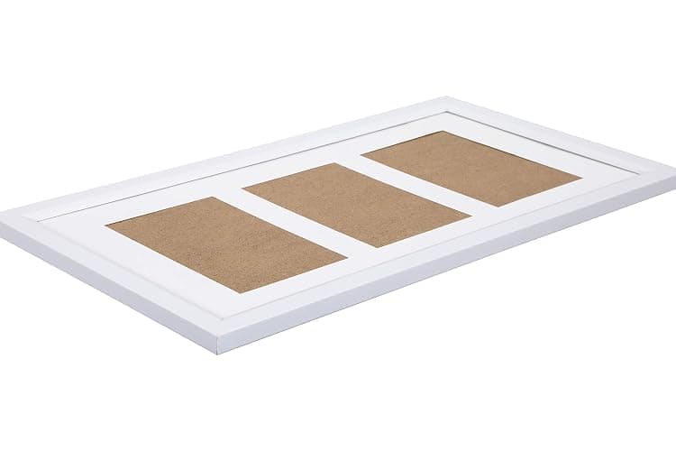 ARPAN Multi Aperture Photo Picture Frame 3, 5 or 6 Aperture (3 Aperture White) thumbnail 7