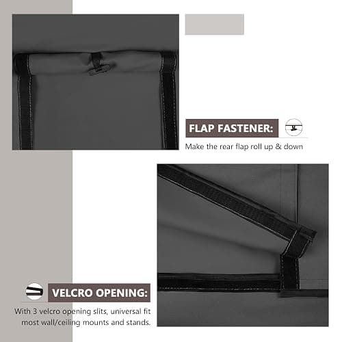 ULTCOVER Waterproof Outdoor TV Cover for 28-32 inch Outside Flat Screen Televisions with Mounts and Stands, Black thumbnail 5