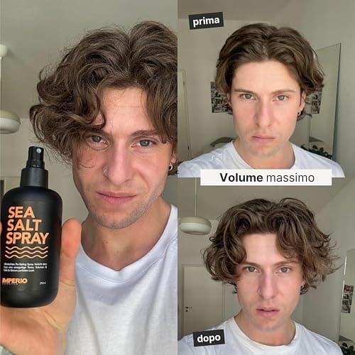 IMPERIO Sea Salt Spray - 250ml Premium Sale Marino per Capelli Più Folti e Texture Stabile - Perfette Beach Waves, Più Volume e Presa Grazie alla Potenza del Mare - Unisex Profumo thumbnail 12