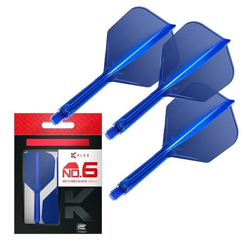 Target Darts K Flex Integrated Dart Flight and Shaft, No.6 | 3-Pack K-Flex - No. 6, Kflex Precision-Molded 2-in-1 Dart Flights and Dart Shaft | Professional Dart Accessories - Image 1