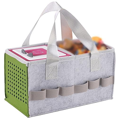 Toniebox Starter Set Hard Case with Handle - Portable Travel Carry Case for Kids, Compatible with Tonies Figures (Green) - Image 1
