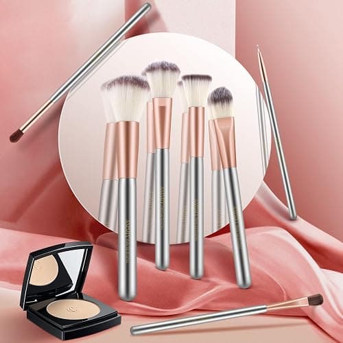 Makeup Brushes Ammiy Makeup Brushes Sets Professional 18 Pcs Make up Brushes Premium Synthetic Foundation Brush Blending Face Powder Blush Eyeshadow Eyeliner Makeup Kit with PU Leather Bag thumbnail 3