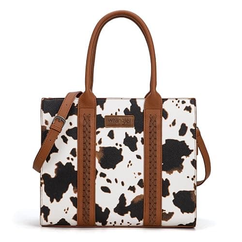 Montana West × Wrangler Tote Bags Purses for Women Work Top-Handle Handbags with Strap - Image 1