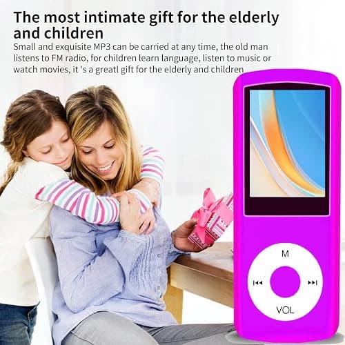 64GB MP3 Player, Hotechs MP3 Music Player with Slim Classic Digital LCD 1.82'' Screen Mini USB Port with FM Radio, Voice Record (Pink) thumbnail 5