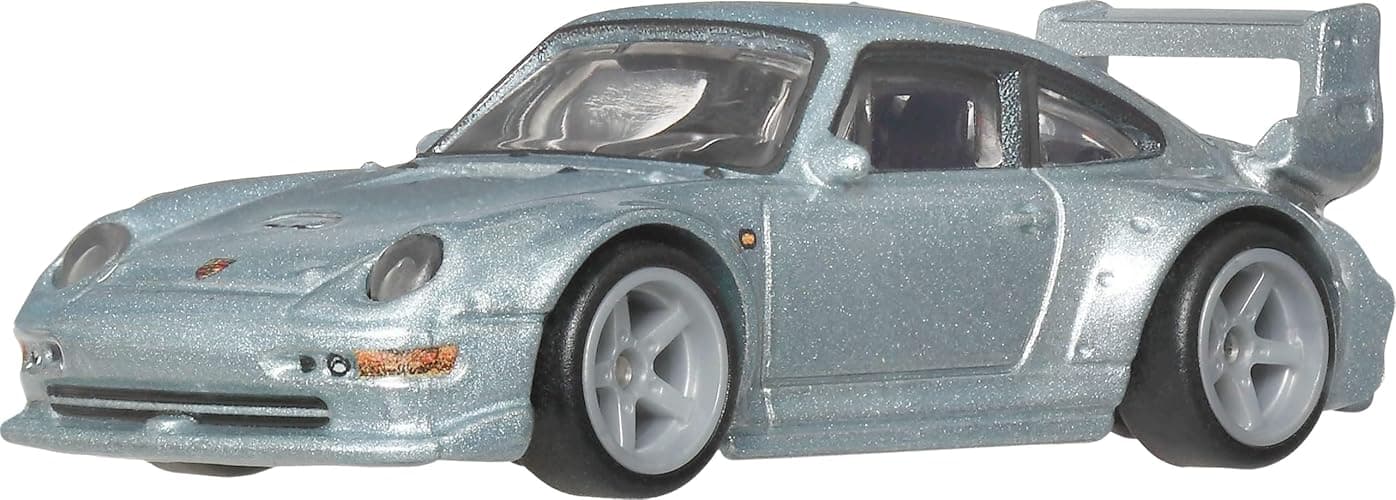Hot Wheels Car Culture Premium 1:64 Scale Die-Cast Toy Porsche 993 GT2 with Real Riders Tires & Metal/Metal Body & Chassis, Modern Classics thumbnail 2