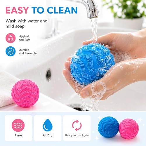 Fuzz Ball Squishy Stress Ball,Soft Fidget Squishy Fuzz Squeeze Ball for Adults,Anxiety Stress Relief Toys,Party Favors Gift for Adults (Pink Ball) thumbnail 5