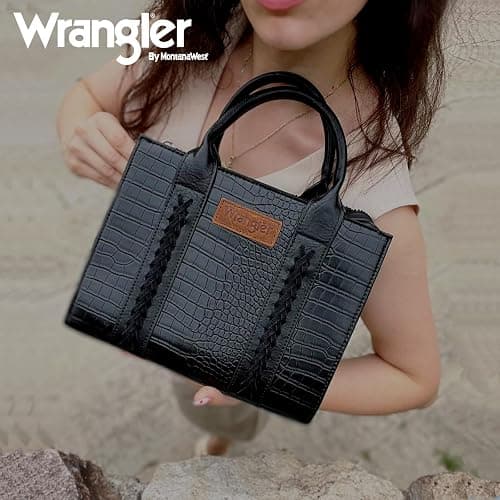 Wrangler Medium Tote Bag for Women Designer Satchel Handbags Top-handle Purses with Strap thumbnail 3