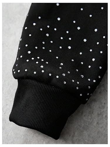 SOLY HUX Men's Rhinestone Hoodie Long Sleeve Hooded Pullover Sweatshirt Streetwear thumbnail 4
