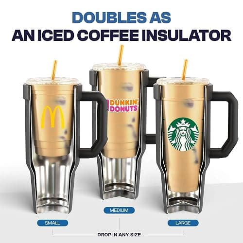Frost Buddy Thicc Buddy - 40 oz Stainless Steel Vacuum Insulated Tumbler with Lid and Straw for Water - Travel Mug Cupholder Friendly - Gifts for Women Men Him Her (Ice Cream) thumbnail 6