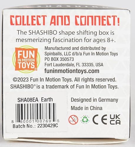 SHASHIBO Shape Shifting Box - Award-Winning Fidget Toy w/ 36 Rare Earth Magnets - Fidget Cube Transforms Into Over 70 Shapes, Sensory Toy Gift for Kids, Teens, and Adults (Earth) thumbnail 14