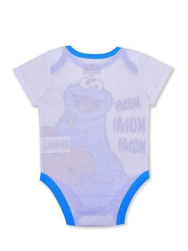 Sesame Street Cookie Monster Baby Boys Bodysuit and Pants Set for Newborn and Infant thumbnail 3