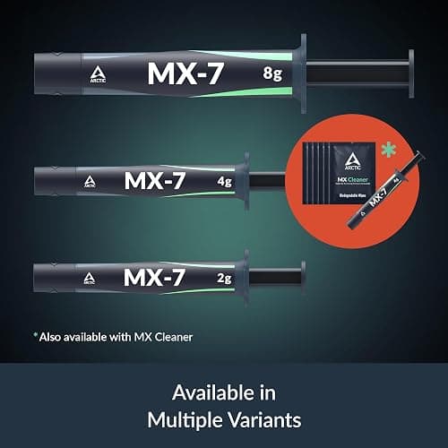 ARCTIC MX-7 (4 g, incl. MX-Cleaner) - Ultimate Performance Thermal Paste | For CPU, consoles, processors, graphics cards, laptops, high conductivity, long life, non-conductive&capacitive thumbnail 8