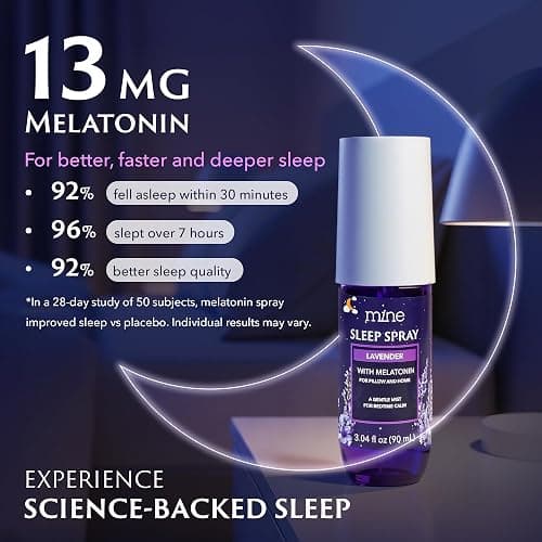 Lavender Sleep Spray with Melatonin - Relaxing Gifts for Teen Girls and Women – Natural Pillow Mist for Sleep, Calming Bed Spray for Adults, Gifts for Mom thumbnail 4
