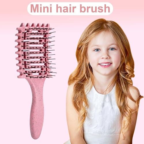 Curl Defining Brush,2024 Curly Hair Brush,Vented Hair Brush for Detangling, Shaping and Defining Curls For Women and Men Less Pulling (2Pcs Purple) thumbnail 5