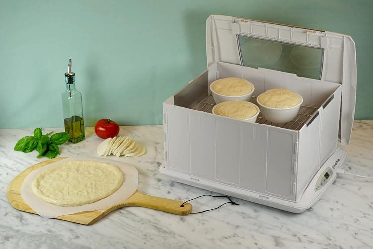Brod & Taylor Folding Proofer & Slow Cooker (Proofer w/Accessory Shelf), White thumbnail 2