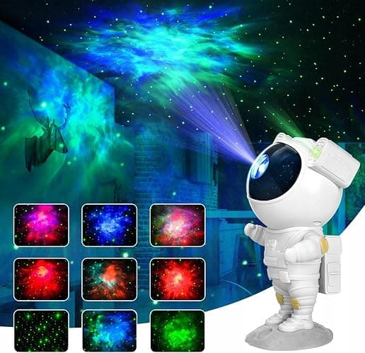 Galaxie Sternenhimmel Astronaut Projektor, Led Weltraum Nachthimmel Lichtprojektor Lampe Mit Timer & Fernbedienung, Sternenlicht Für Schlafzimmer Perfekt Geschenk für Kinder und Erwachsene (8086) thumbnail 7