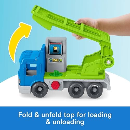 Fisher-Price Little People Load & Roll Hauler Playset | Toy Car Carrier, 3 Play Pieces, Mechanic Pretend Play, Toddlers & Preschool Kids Ages 1+ Years thumbnail 3