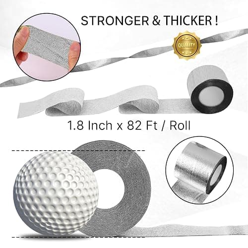 PartyWoo Crepe Paper Streamers 4 Rolls 328ft, Pack of Silver Foil Party Streamers, Party Streamers for Birthday Party Decorations, New Year's Eve Decorations, Wedding Decorations (1.8 In x 82 Ft/Roll) thumbnail 7