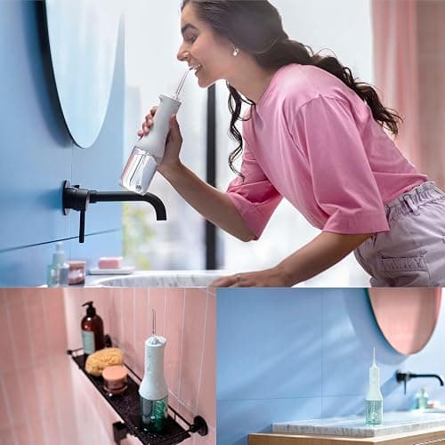 Philips Sonicare Water Flosser Cordless – Rechargeable Power Dental Waterflosser for Teeth, Portable Oral Irrigator with 3 Intensity Settings, 360° Rotating Nozzle – (White) thumbnail 2