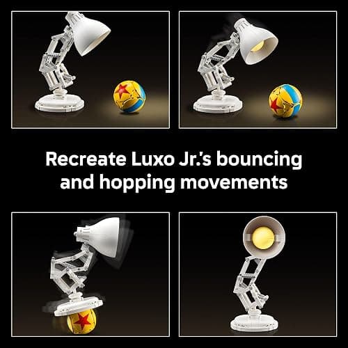 LEGO Ideas Disney Pixar Luxo Jr. - Room Decor and Building Set for Adults - Office and Desk Decor for Women and Men, Ages 18+ - Brick-Built Lamp DIY Kit - Collectible Gift Idea for Movie Fans - 21357 thumbnail 4
