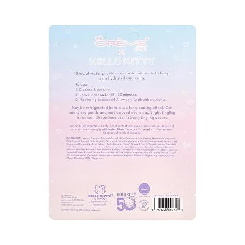 The Crème Shop x Hello Kitty Look So Cool Printed Essence Sheet Mask, Infused with Hydrating and Cooling Glacial Water, Korean Face Mask - 50th Year Anniversary Limited Edition (Pack of 1) thumbnail 2