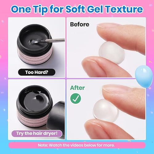 Beetles 3D Gel Nail Art Kit-1oz Clear Solid Builder Nail Gel,5 in 1 Non-Sticky Hand Sculpting Building 3D Nails with Sculpting Pen for Beginner DIY UV Nails Salon at Home,Crystal Orb Gifts for Women thumbnail 7