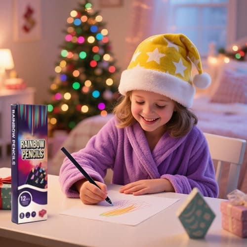 Karuamodomi 12 Rainbow Colored Pencils Set,Art Supplies,Teen Girl Gifts Trendy Stuff,Party Favors Arts and Crafts for Kids Ages 4-12,Coloring Pencil for Adult Coloring Book,Drawing & Sketch Pencil thumbnail 8