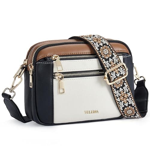 Telena Small Crossbody Bags For Women Vegan Leather Crossbody Purse With Adjustable Wide Strap For Daily Life - Image 1