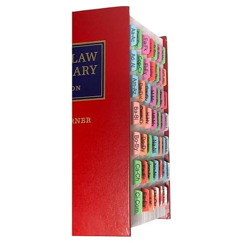 Book Tabs for Black’s Law Dictionary 12th Edition (Standard Edition). Laminated, Color-coded, and Repositionable (Book not included) - Image 1